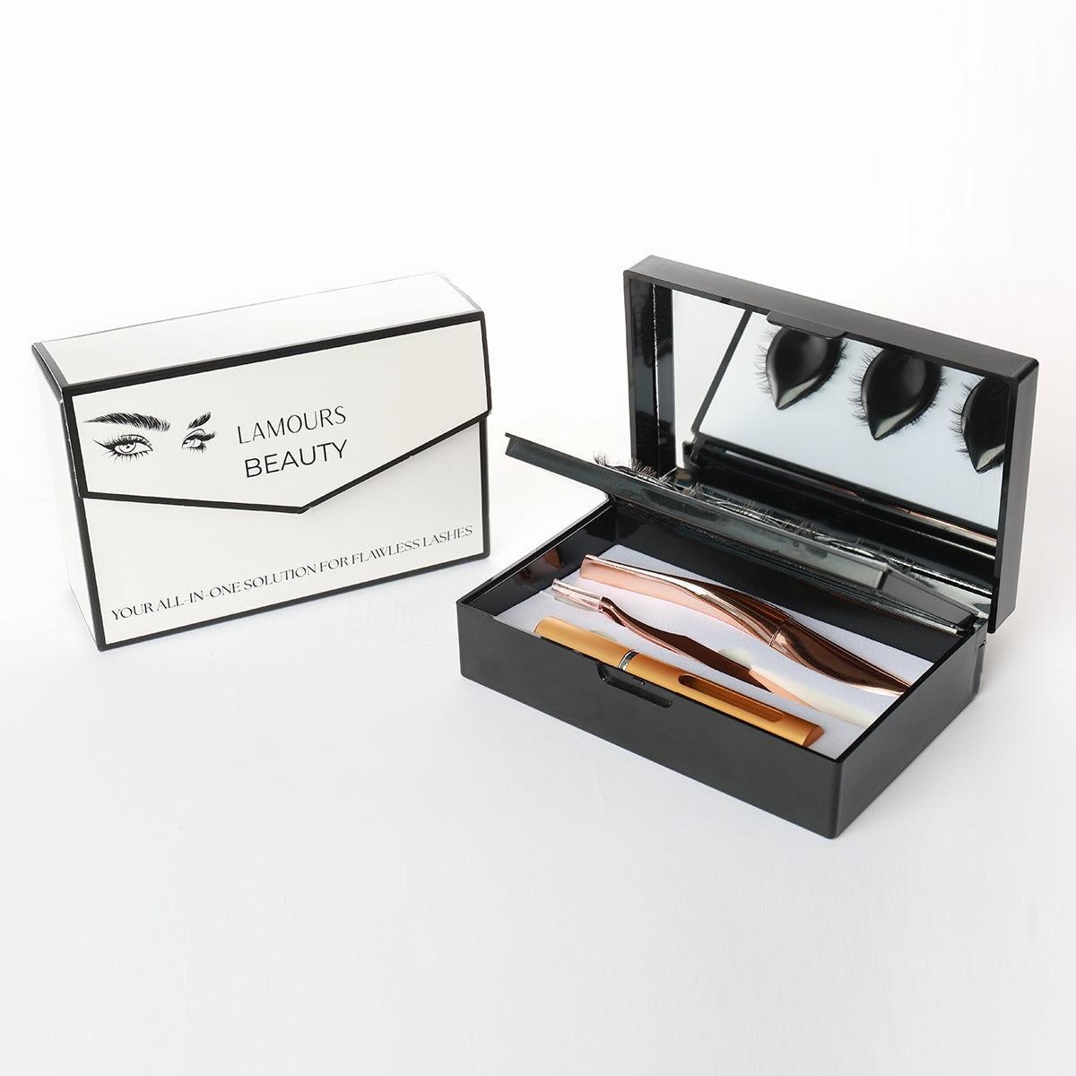 LAMOURS™ Premium Wimpern Control Set - 3 Paar Luxus-Wimpern für perfekten Look
